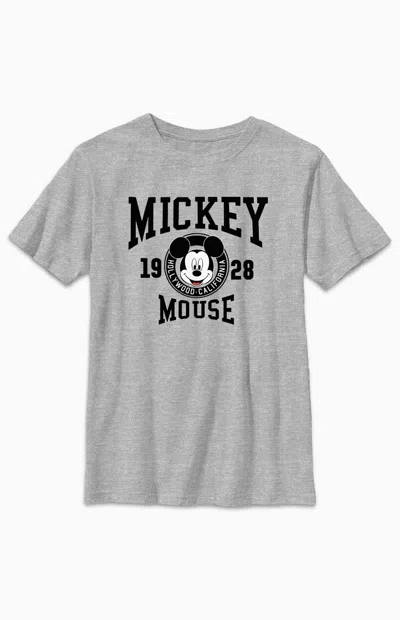 Pacsun Kids Mickey Mouse Athletic T-shirt In Heather Grey In Gray
