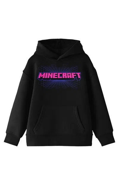 Pacsun Kids Minecraft Logo Hoodie In Black