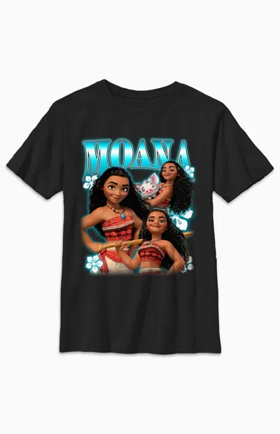 Pacsun Kids Moana Collage T-shirt In Black