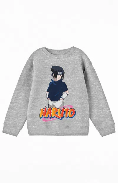 Pacsun Kids Naruto Classic Crew Neck Sweatshirt In Heather Grey In Gray