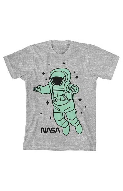 Pacsun Kids Nasa Green Astronaut T-shirt In Gray