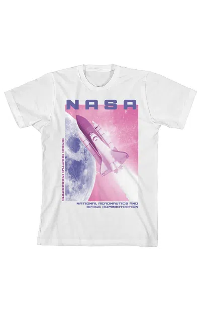 Pacsun Kids Nasa Pink Sky T-shirt In White In Gray