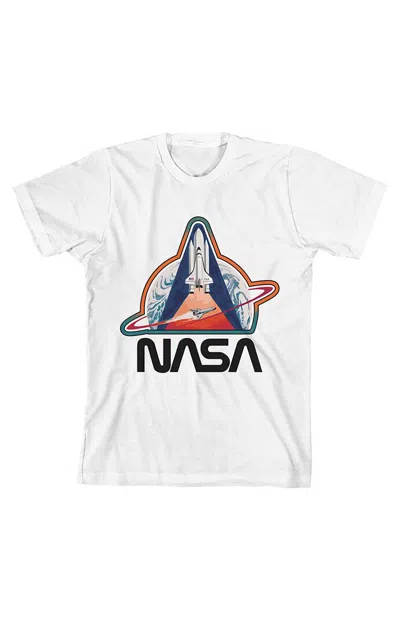 Pacsun Kids Nasa Space Shuttle Flight T-shirt In White