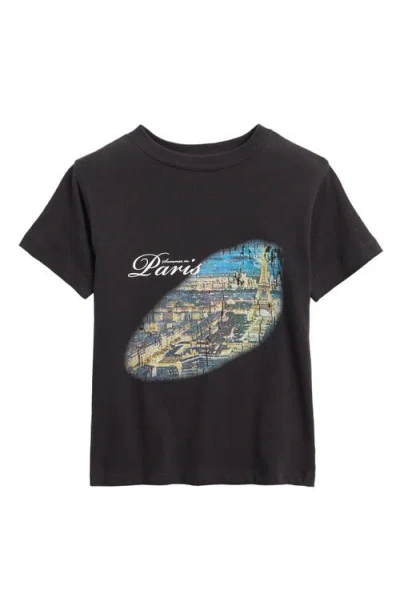 Pacsun Kids' Paris Premium Cotton Graphic T-shirt In Black