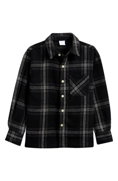 Pacsun Kids' Plaid Flannel Shirt In Green/brown