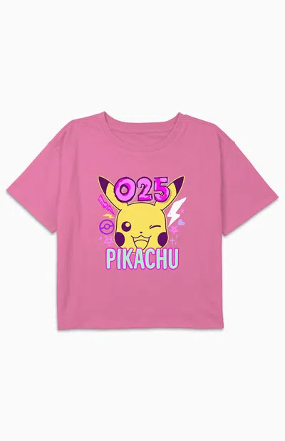 Pacsun Kids Pokemon Pikachu T-shirt In Pink