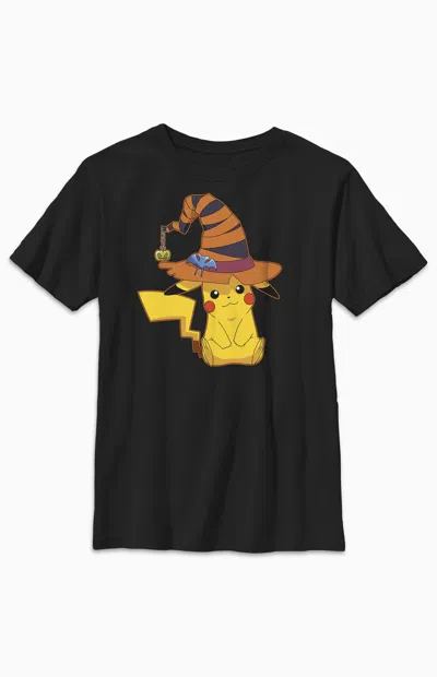 Pacsun Kids Pokemon Pikachu Witch T-shirt In Black In Multi