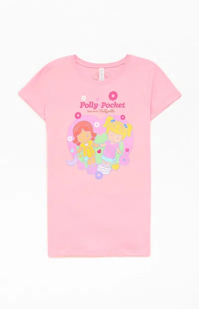 Pacsun Kids Polly Pocket Friends T-shirt In Pink