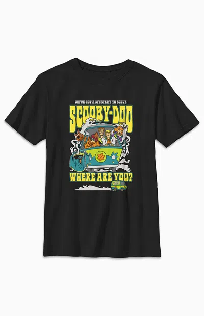 Pacsun Kids Scooby Doo T-shirt In Black