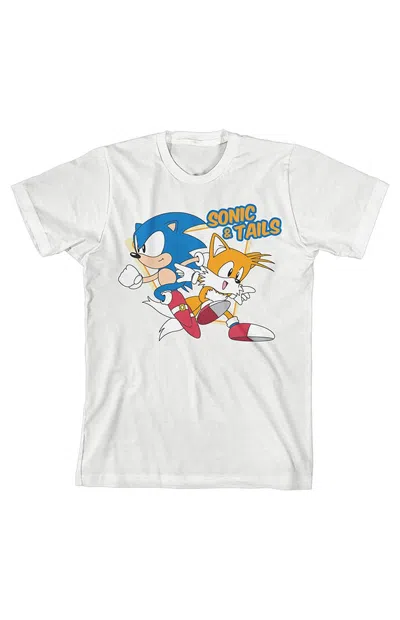 Pacsun Kids Sonic The Hedgehog & Tails T-shirt In White