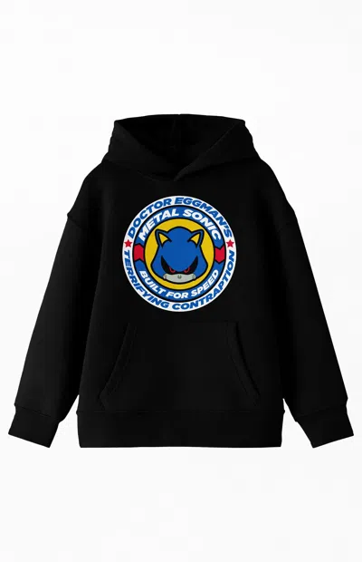 Pacsun Kids Sonic The Hedgehog Hoodie In Black In Blue