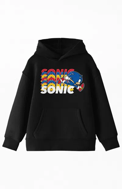 Pacsun Kids Sonic The Hedgehog Hoodie In Black