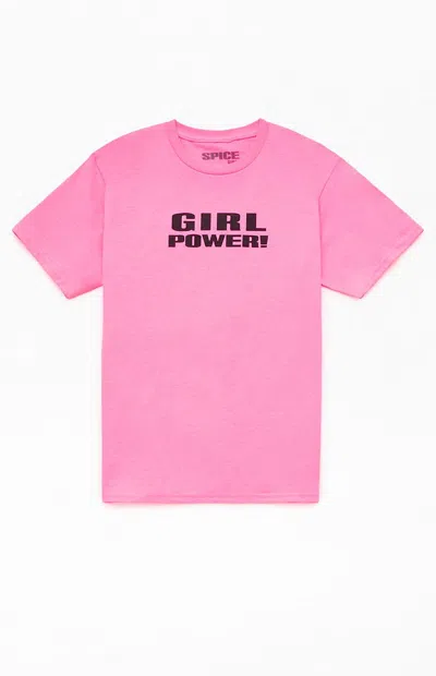 Pacsun Kids Spice Girls Girl Power T-shirt In Pink In Multi