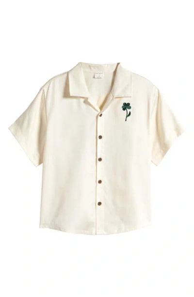 Pacsun Kids' Sunwear Camp Shirt In Off White