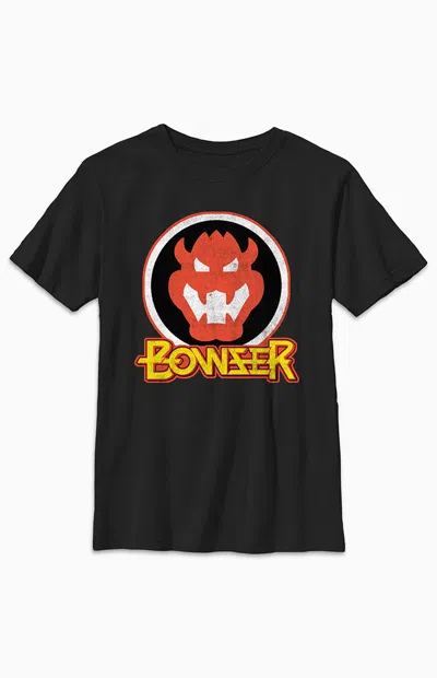 Pacsun Kids Super Mario Bros Bowser T-shirt In Black