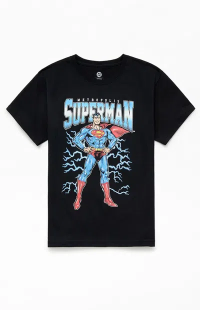 Pacsun Kids Superman T-shirt In Black