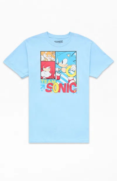 Pacsun Kids Team Sonic The Hedgehog T-shirt In Blue
