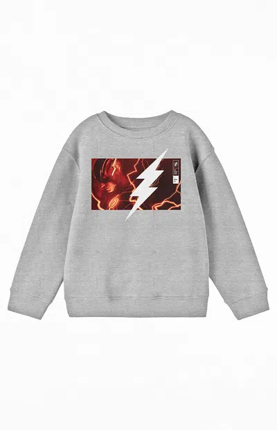 Pacsun Kids The Flash Movie Crew Neck Sweatshirt In Gray