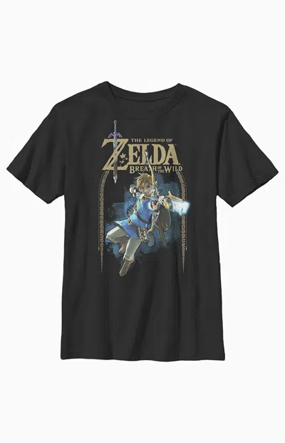 Pacsun Kids The Legend Of Zelda Wild Arch T-shirt In Black
