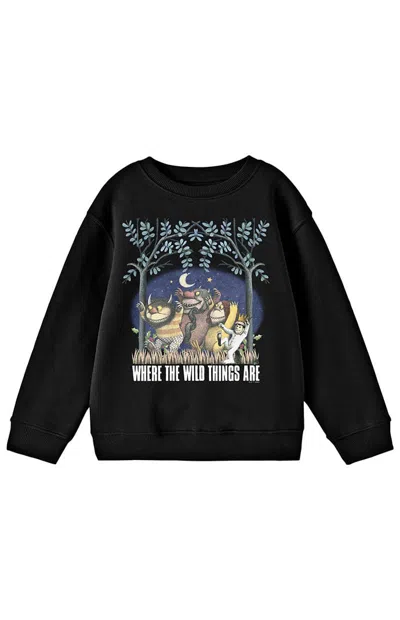Pacsun Kids Where The Wild Things Are Crew Neck Sweatshirt In Black