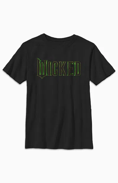 Pacsun Kids Wicked Logo T-shirt In Black