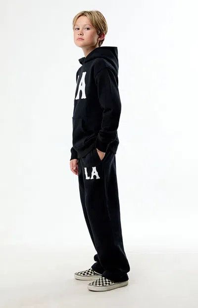Pacsun La Applique Baggy Sweatpants In Black