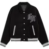 Pacsun La Corduroy Varsity Jacket In Black