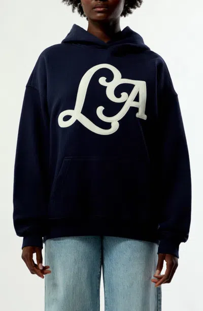 Pacsun La Oversize Cotton Blend Hoodie In Black