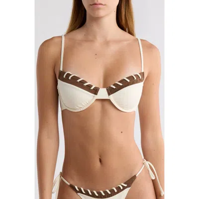 Pacsun Lace-up Underwire Bikini Top