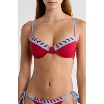 Pacsun Lace-up Underwire Bikini Top