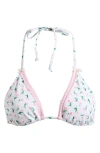 Pacsun Lacey Day Triangle Swim Top In White