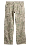 Pacsun Leaf Print 5-pocket Pants In Camouflage