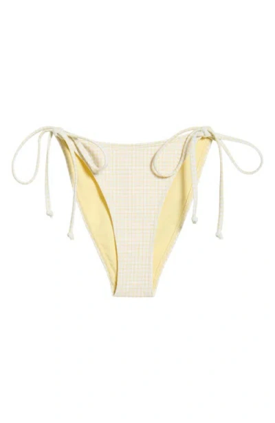 Pacsun Leora Printed Side Tie Bikini Bottoms In Neutral