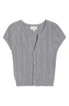 Pacsun Liana Cable Cardigan In Gray