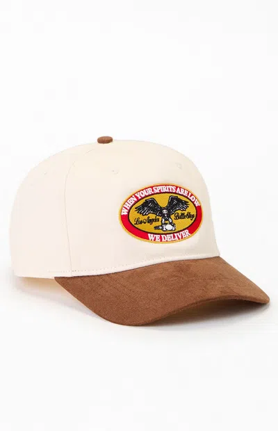 Pacsun Lifted Spirits Corduroy Strapback Hat In Off White In Neutral