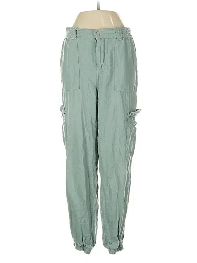Pre-owned Pacsun Linen Pants In Green