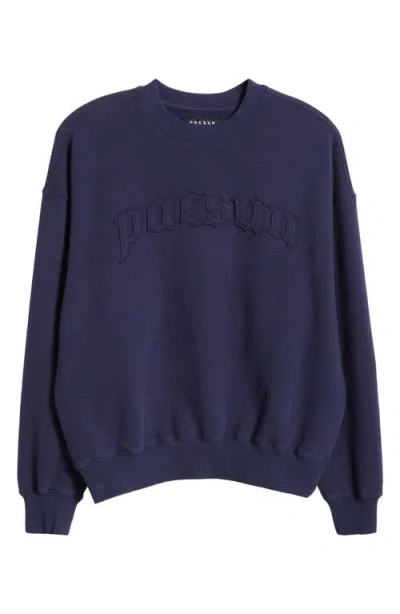 Pacsun Logo Sweatshirt In Blue