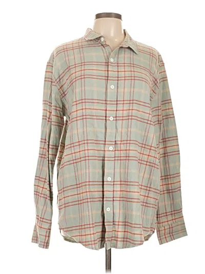 Pre-owned Pacsun Long Sleeve Polo Shirt In Tan
