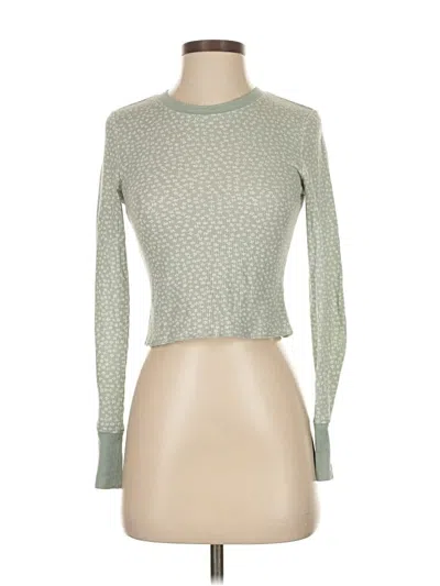 Pre-owned Pacsun Long Sleeve T-shirt In Green