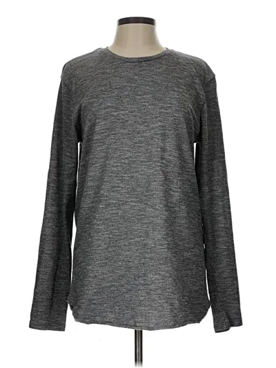 Pre-owned Pacsun Long Sleeve T-shirt In Gray