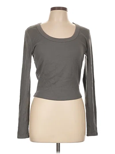 Pre-owned Pacsun Long Sleeve T-shirt In Gray