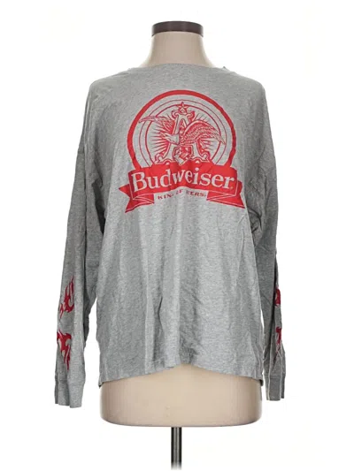 Pre-owned Pacsun Long Sleeve T-shirt In Gray