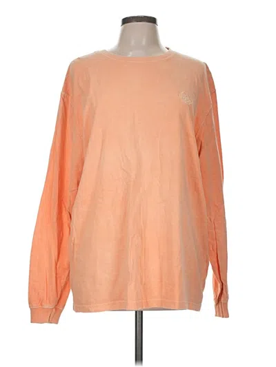Pre-owned Pacsun Long Sleeve T-shirt In Orange