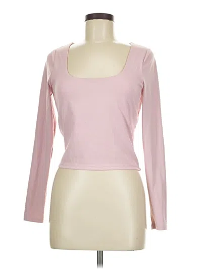 Pre-owned Pacsun Long Sleeve T-shirt In Pink