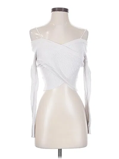 Pre-owned Pacsun Long Sleeve T-shirt In White