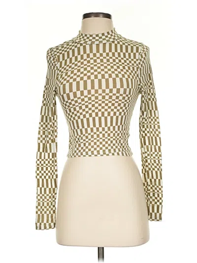 Pre-owned Pacsun Long Sleeve Turtleneck In Gold