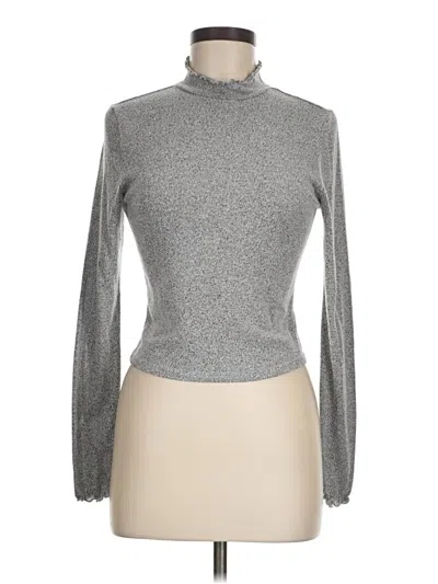Pre-owned Pacsun Long Sleeve Turtleneck In Silver