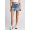 Pacsun Low Rise Denim Miniskirt In Samaria