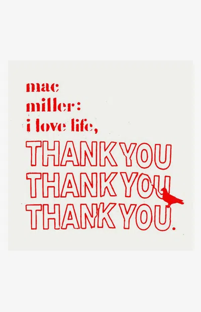 Pacsun Mac Miller I Love Life Thank You Vinyl Record In Red