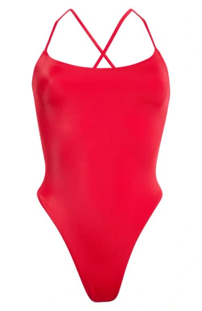 Pacsun Mackenzie One-piece Swimsuit In Red